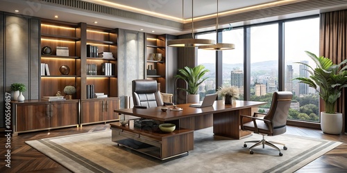 Explore an exquisite collection of luxury office furniture featuring contemporary desks, chic chairs, and motivational