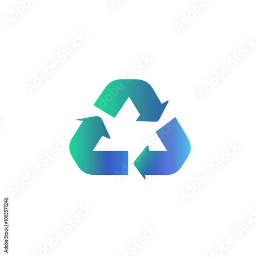 Eco-friendly cloud storage icon with a recycling symbol. png, transparent background.