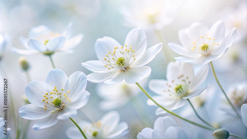 Obraz premium Gentle white shades and subtle textures inspire serene reflections, capturing the quiet beauty of nature’s embrace and