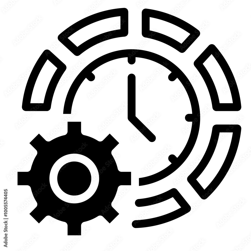 Time speed icon. Solid icon vector illustration. Time speed icon. Solid icon vector illustration.