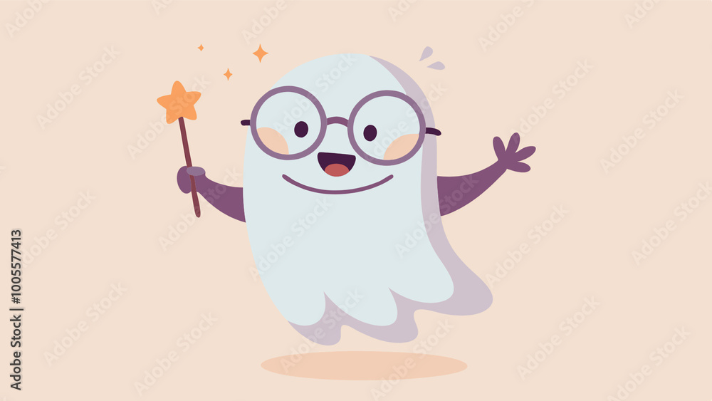 Fototapeta premium girl with a wand. cartoon, vector, illustration, animal, bird, love, heart, baby, owl, art, design, card, pink, funny, fun, character, valentine, child, cute, nature, couple