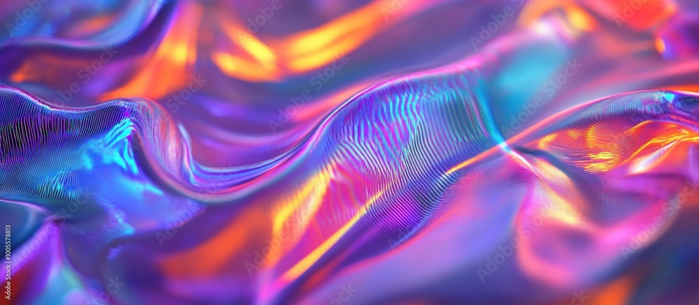 Fototapeta premium Abstract Holographic Background with Vibrant Colors