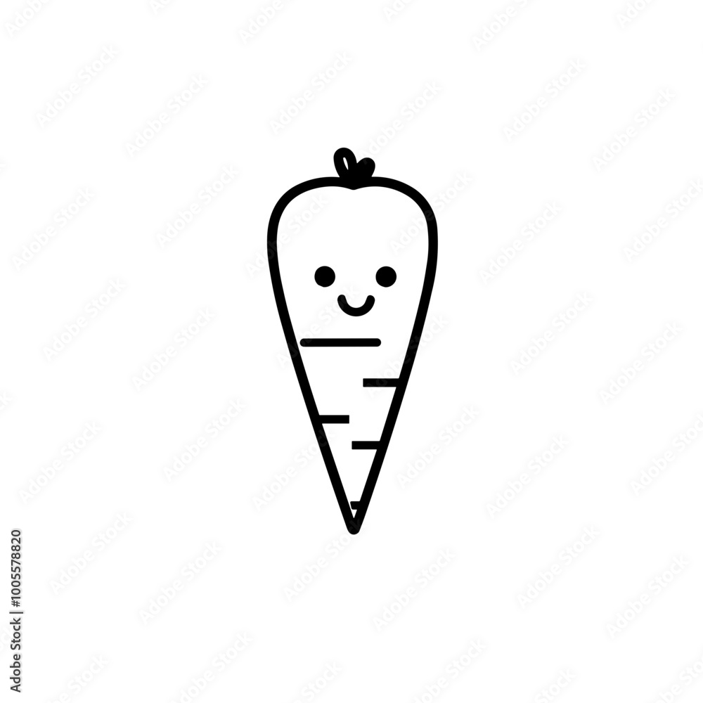 Simple black cute carrot flat icon
Simple black cute carrot flat icon