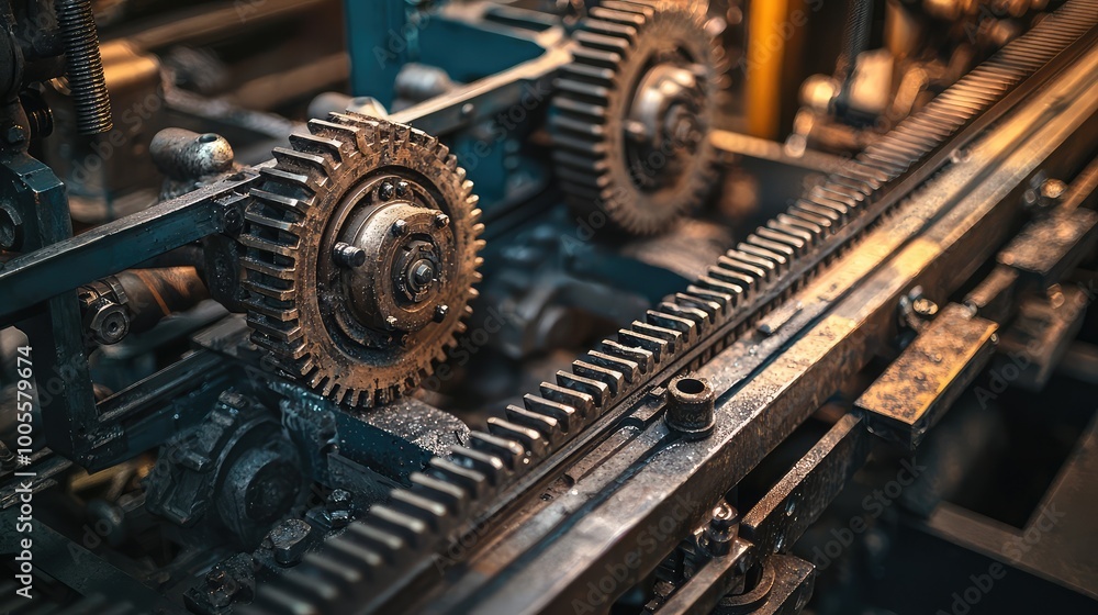 Close-up of industrial machinery showcasing gears and moving parts, reflecting the complexity of mechanical engineering. Close-up of industrial machinery showcasing gears and moving parts, reflecting the complexity of mechanical engineering.