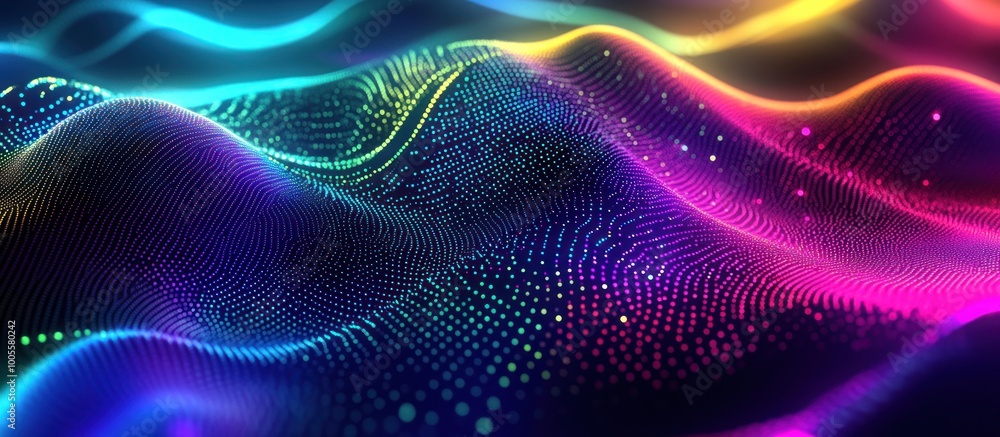 Abstract Colorful Digital Wave Abstract Colorful Digital Wave
