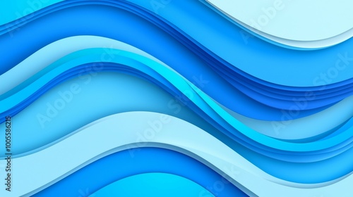 An abstract swirling wavy shape object rendered in 3D. For a luxurious wallpaper or background