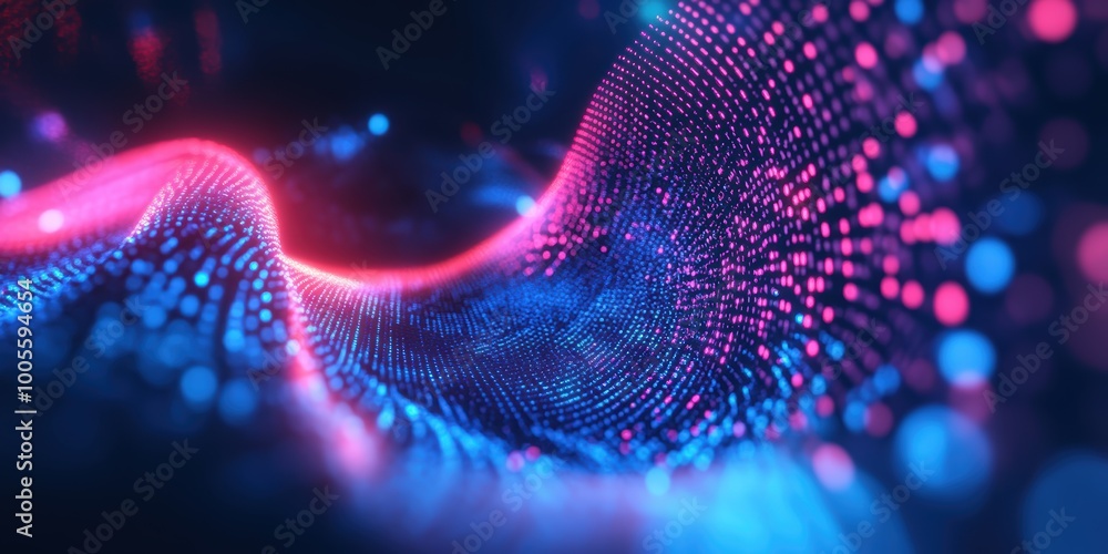 Modern Digital Abstract 3D Background with Neon Lights and Swirling Code Visualizing Cybersecurity and Digital Defense Modern Digital Abstract 3D Background with Neon Lights and Swirling Code Visualizing Cybersecurity and Digital Defense