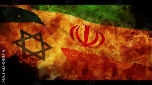 An explosion, fire and war between Iran and Israel