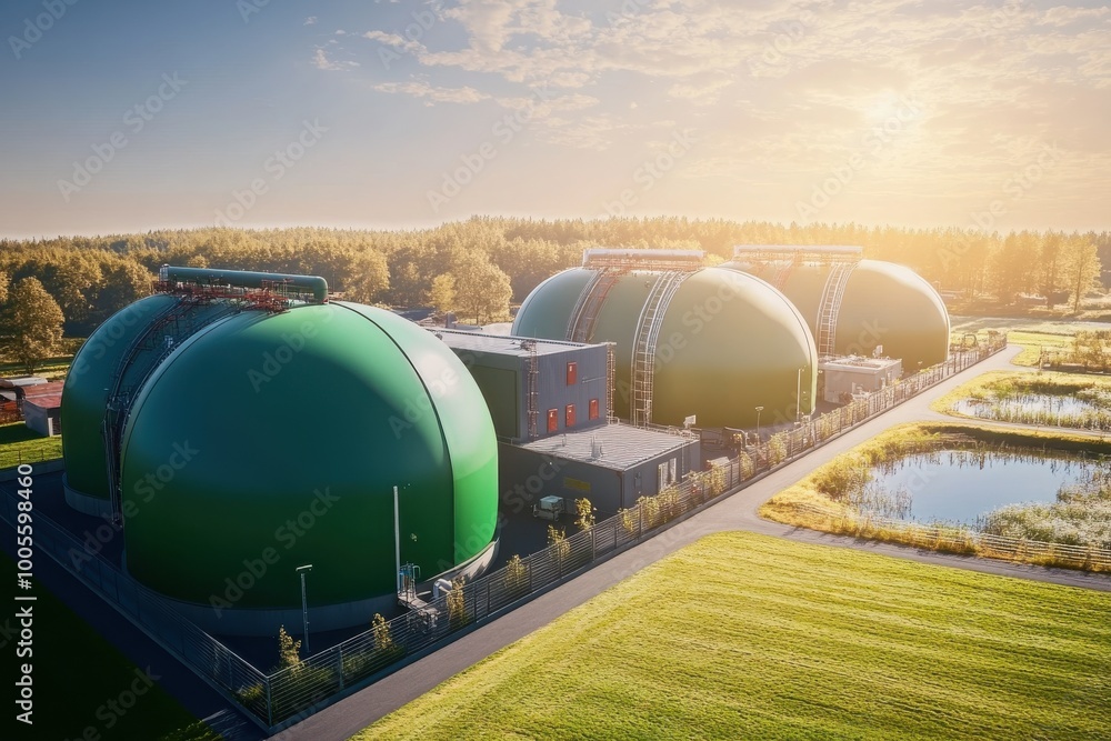Obraz premium Modern Energy Facility