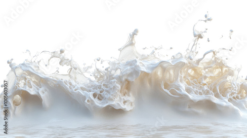 Fototapeta Naklejka Na Ścianę i Meble -  sea ​​foam on transparent background