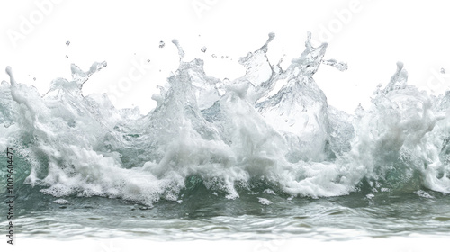 Fototapeta Naklejka Na Ścianę i Meble -  sea ​​foam on transparent background