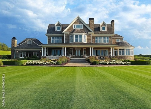 Luxury Home Lawn.