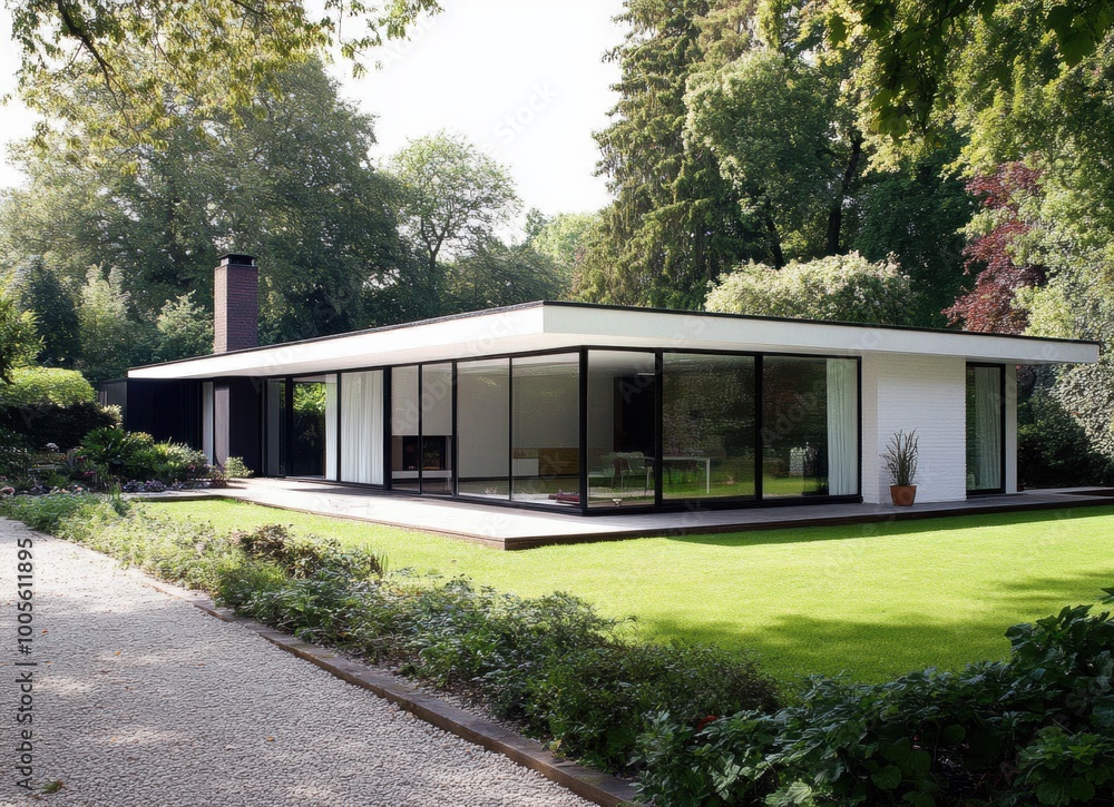 Fototapeta premium Modern House Exterior.
