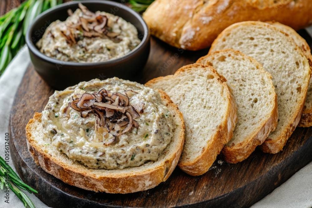 Mushroom Pate with Bread Mushroom Pate with Bread