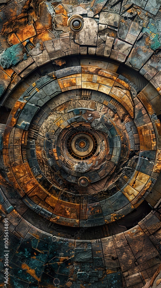 Futuristic Machine: Abstract Metal Gear Texture Futuristic Machine: Abstract Metal Gear Texture