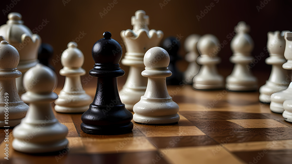 close-up image of chess pawns, focusing on their intricate textures and craftsmanship close-up image of chess pawns, focusing on their intricate textures and craftsmanship