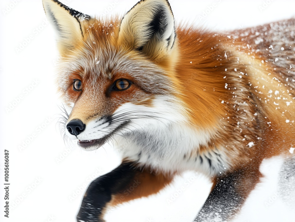 Red Fox Trotting Through Winter Wonderland Red Fox Trotting Through Winter Wonderland