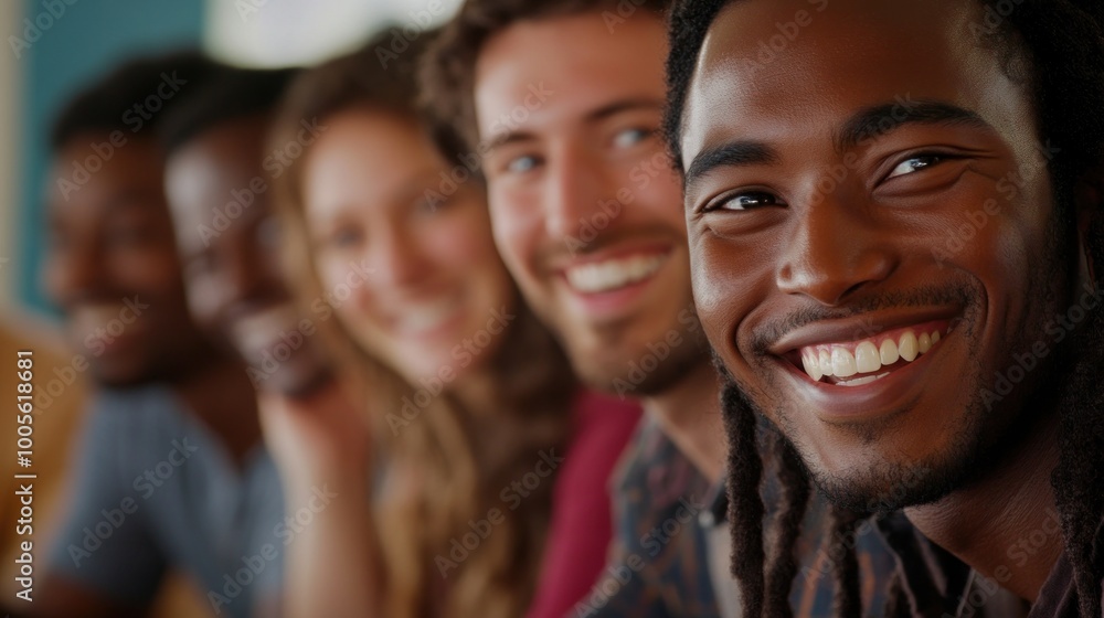 A group of smiling individuals enjoying a moment together, showcasing joy and connection. A group of smiling individuals enjoying a moment together, showcasing joy and connection.