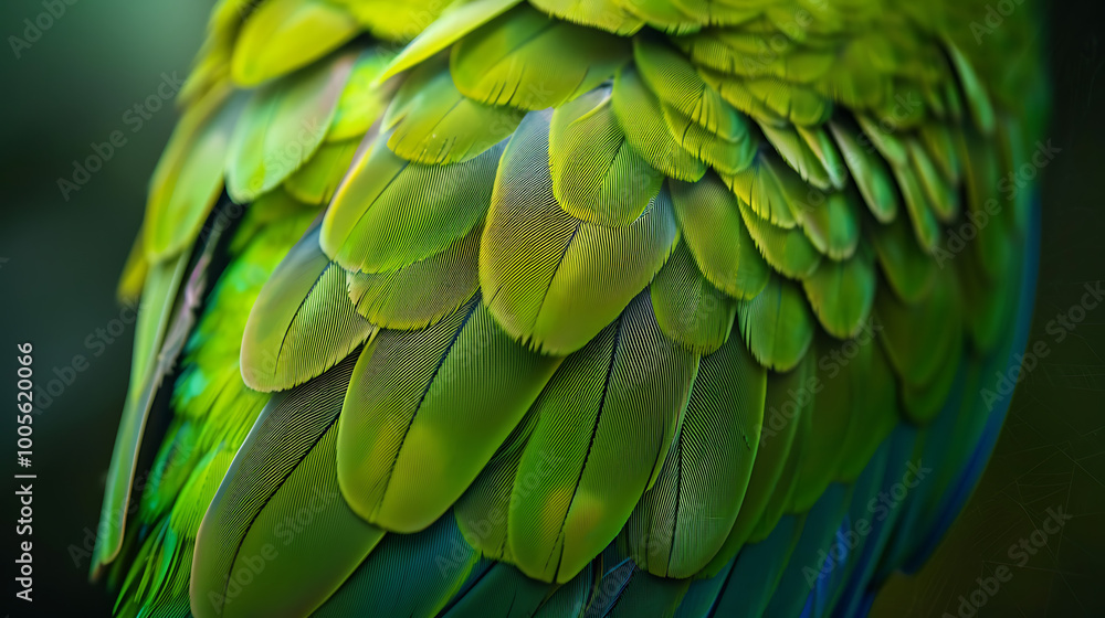 Fototapeta premium green and yellow macaw.