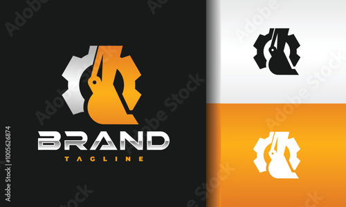 scoop excavator gear logo