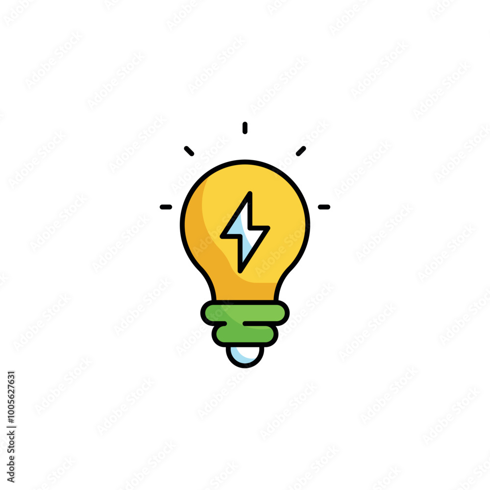 Green Energy icon design with white background stock illustration Green Energy icon design with white background stock illustration
