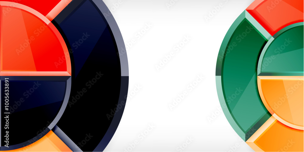 Glossy circles geometric background. Vector Illustration For Wallpaper, Banner, Background, Card, Book Illustration, landing page Glossy circles geometric background. Vector Illustration For Wallpaper, Banner, Background, Card, Book Illustration, landing page