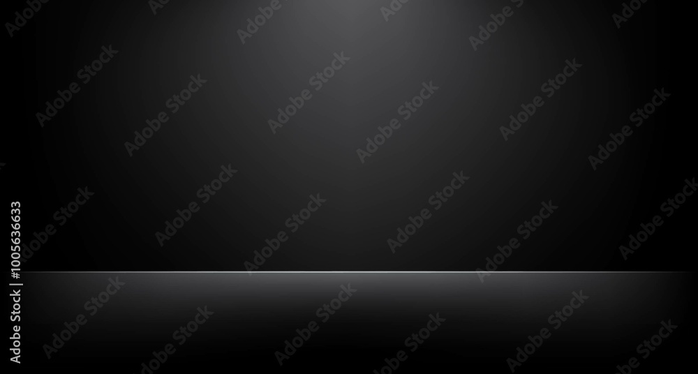 black room studio with gray gradient spotlight backdrop background for display your product or artwork black room studio with gray gradient spotlight backdrop background for display your product or artwork