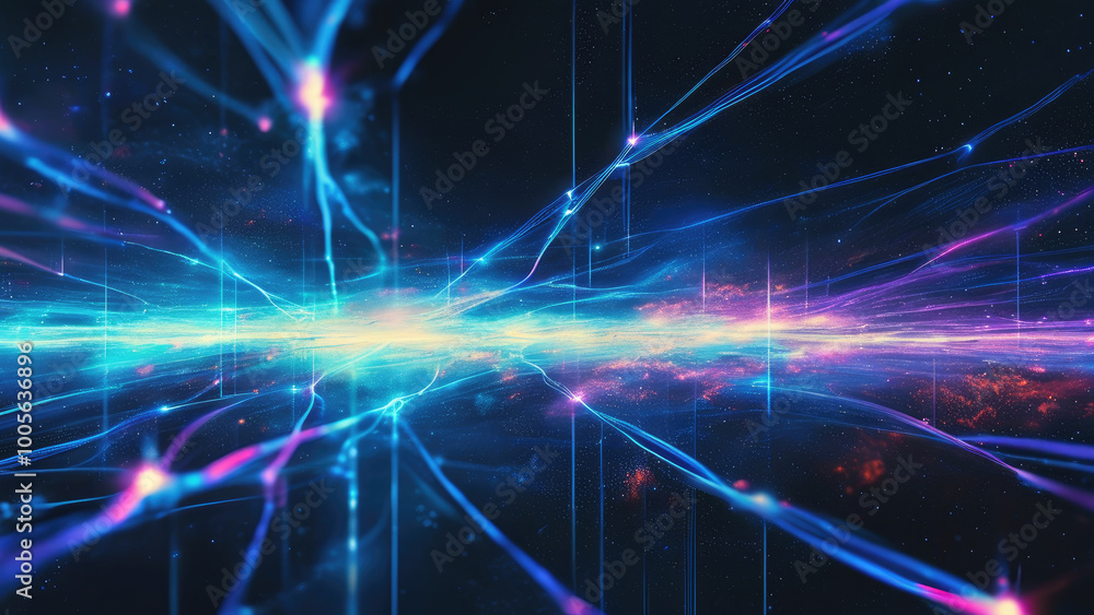 Fototapeta premium Space Radiation Network