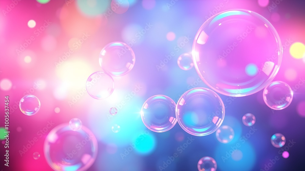 Floating Bubbles in Dreamy Hues Floating Bubbles in Dreamy Hues