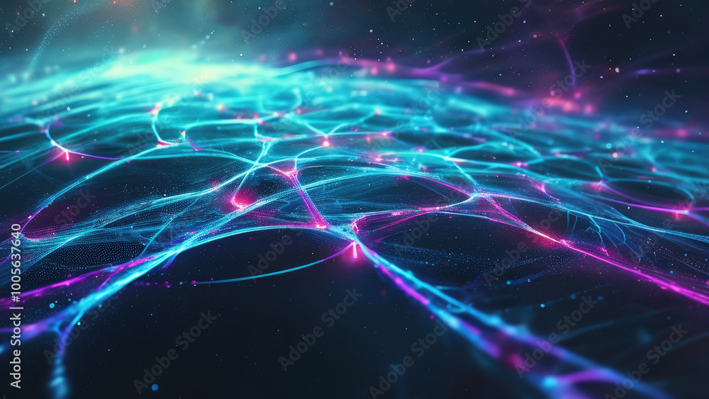 Fototapeta premium Space Radiation Network