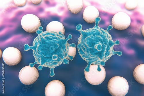 Virus Cells Digital Art