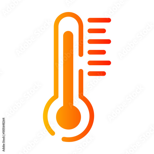max degrees Line Gradient Icon