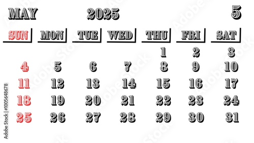 calendar2025