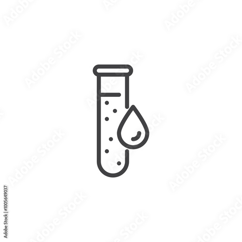 Waterproof Test line icon