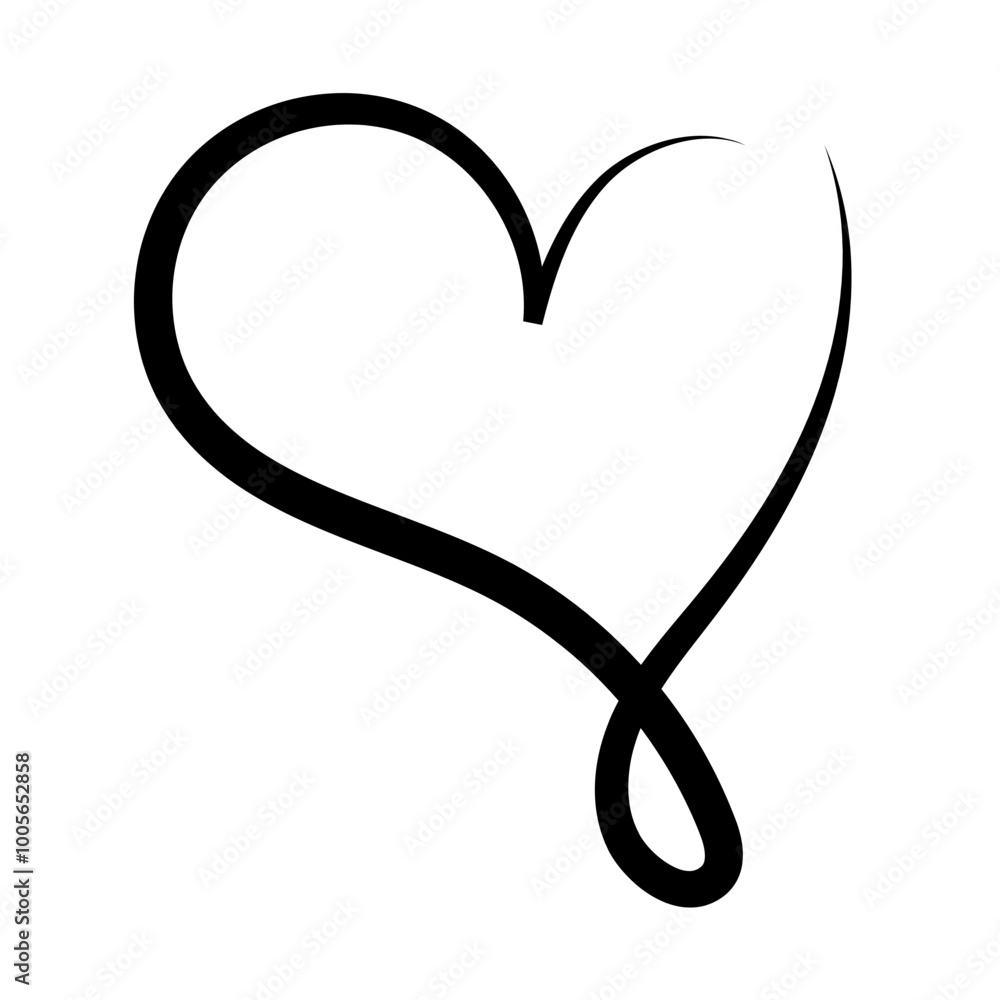 Hand drawn Doodle hearts sketch. Various different hand drawn heart icon love collection isolated on Transparent background. black heart symbol for Valentines Day. vector illustration Hand drawn Doodle hearts sketch. Various different hand drawn heart icon love collection isolated on Transparent background. black heart symbol for Valentines Day. vector illustration