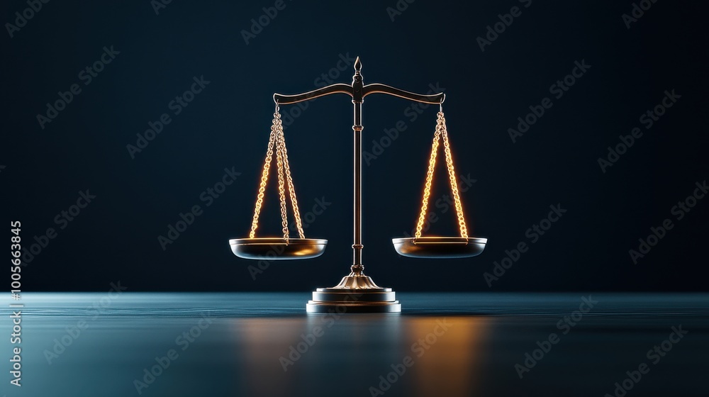 A scale with two chains hanging from it A scale with two chains hanging from it