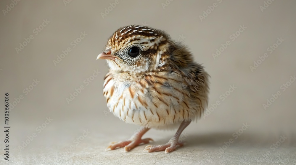 Fototapeta premium Adorable Baby Bird Chick - Closeup Photography