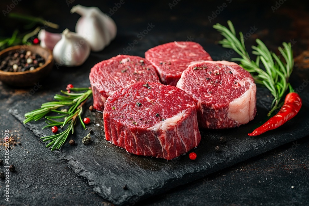 Marbled beef steaks as a background close-up. Cooking. Fresh meat. generative ai Marbled beef steaks as a background close-up. Cooking. Fresh meat. generative ai