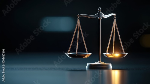 Scales of justice symbolize balance and fairness in a legal setting.