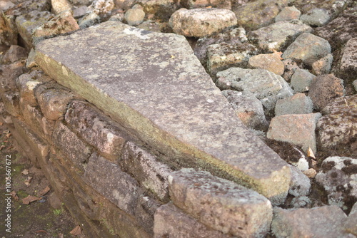 archaeological site of the Lurah temple on Mount Penanggungan photo