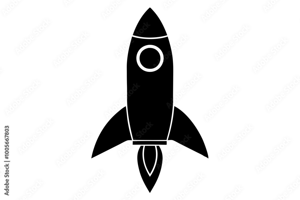Launch spaceship silhouette, Rocket vector icon, Rocket fast flying for space
Launch spaceship silhouette, Rocket vector icon, Rocket fast flying for space