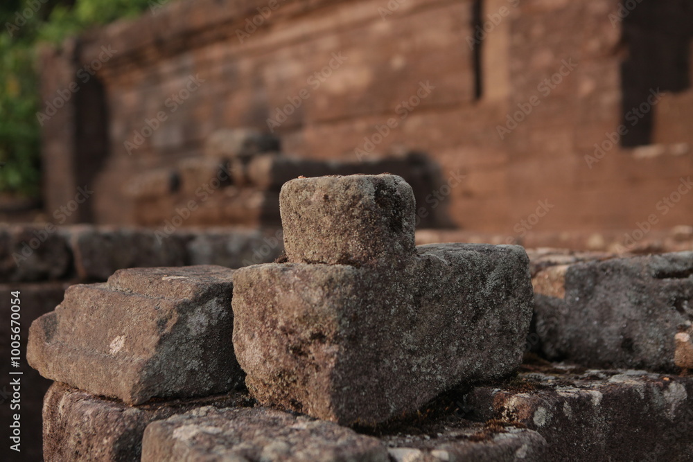 archaeological site of the Lurah temple on Mount Penanggungan archaeological site of the Lurah temple on Mount Penanggungan