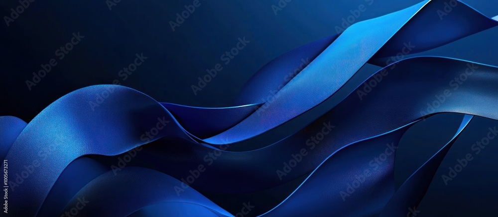 Abstract Blue Fabric Waves Abstract Blue Fabric Waves