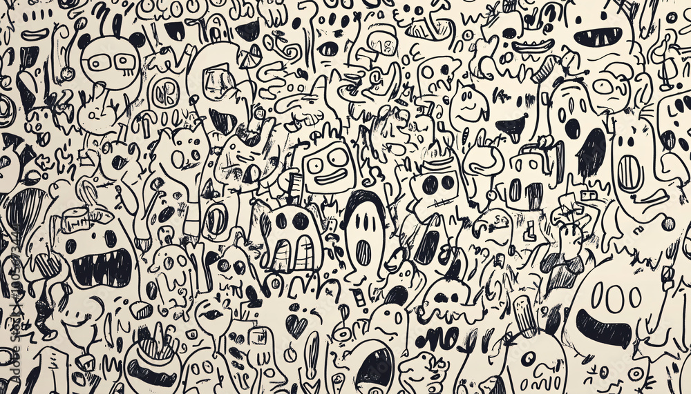 Obraz premium seamless pattern with flowers and butterflies