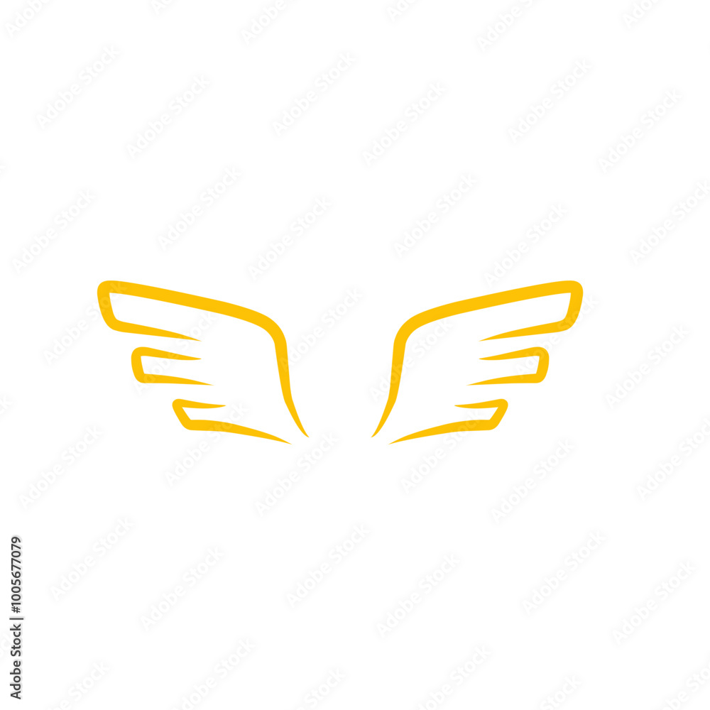 gold wings logo design gold wings logo design
