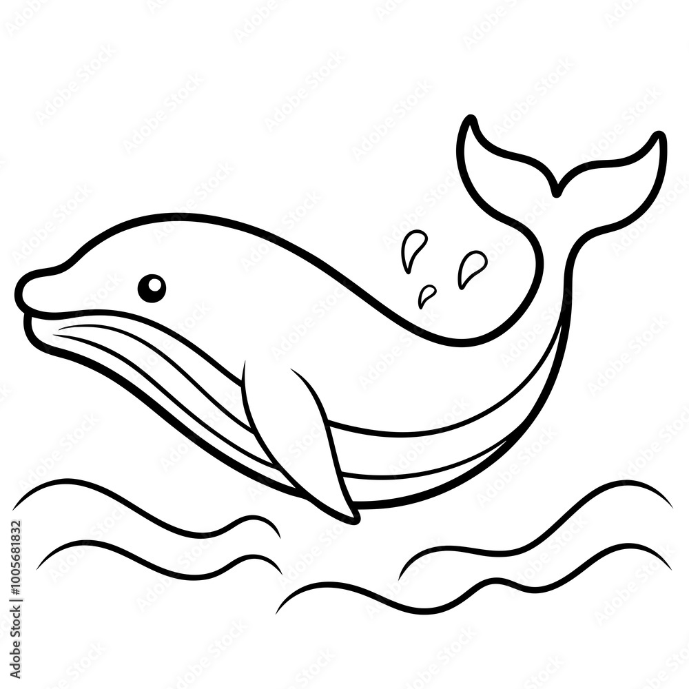 Majestic Whale Rising Out of the Ocean Vector Illustration Capturing the Beauty of Marine Life
Majestic Whale Rising Out of the Ocean Vector Illustration Capturing the Beauty of Marine Life
