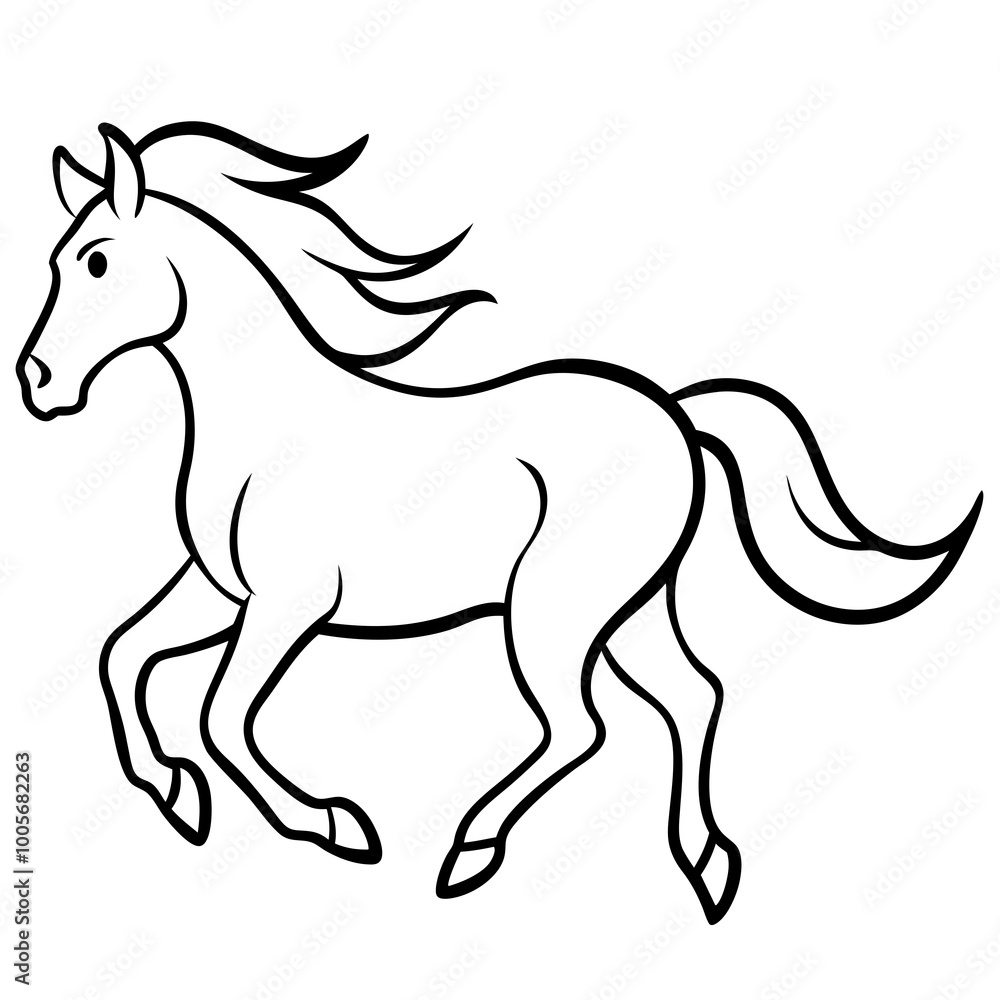 Stunning Vector Illustration of a Majestic Horse in Full Gallop Across a Vibrant Landscape
Stunning Vector Illustration of a Majestic Horse in Full Gallop Across a Vibrant Landscape