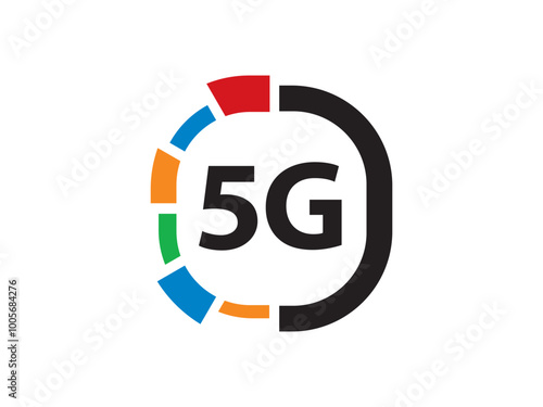 5G Network Connection logo symbol or icon template