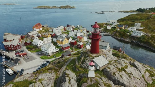 Ona Alesund Norway Aerial view
