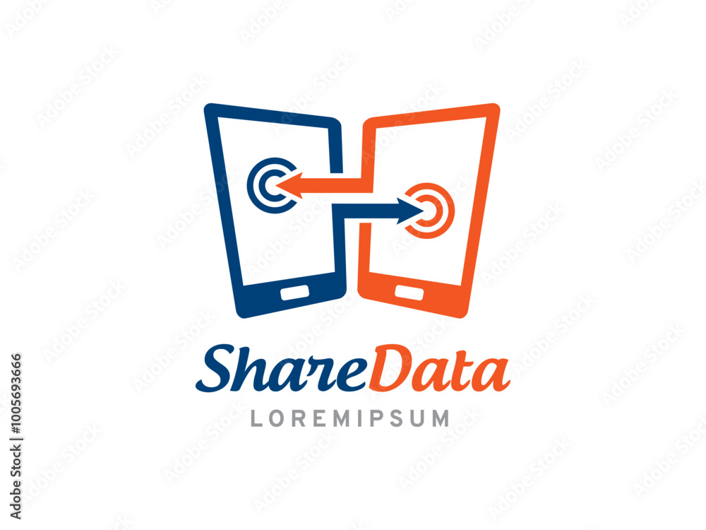 share data logo template design